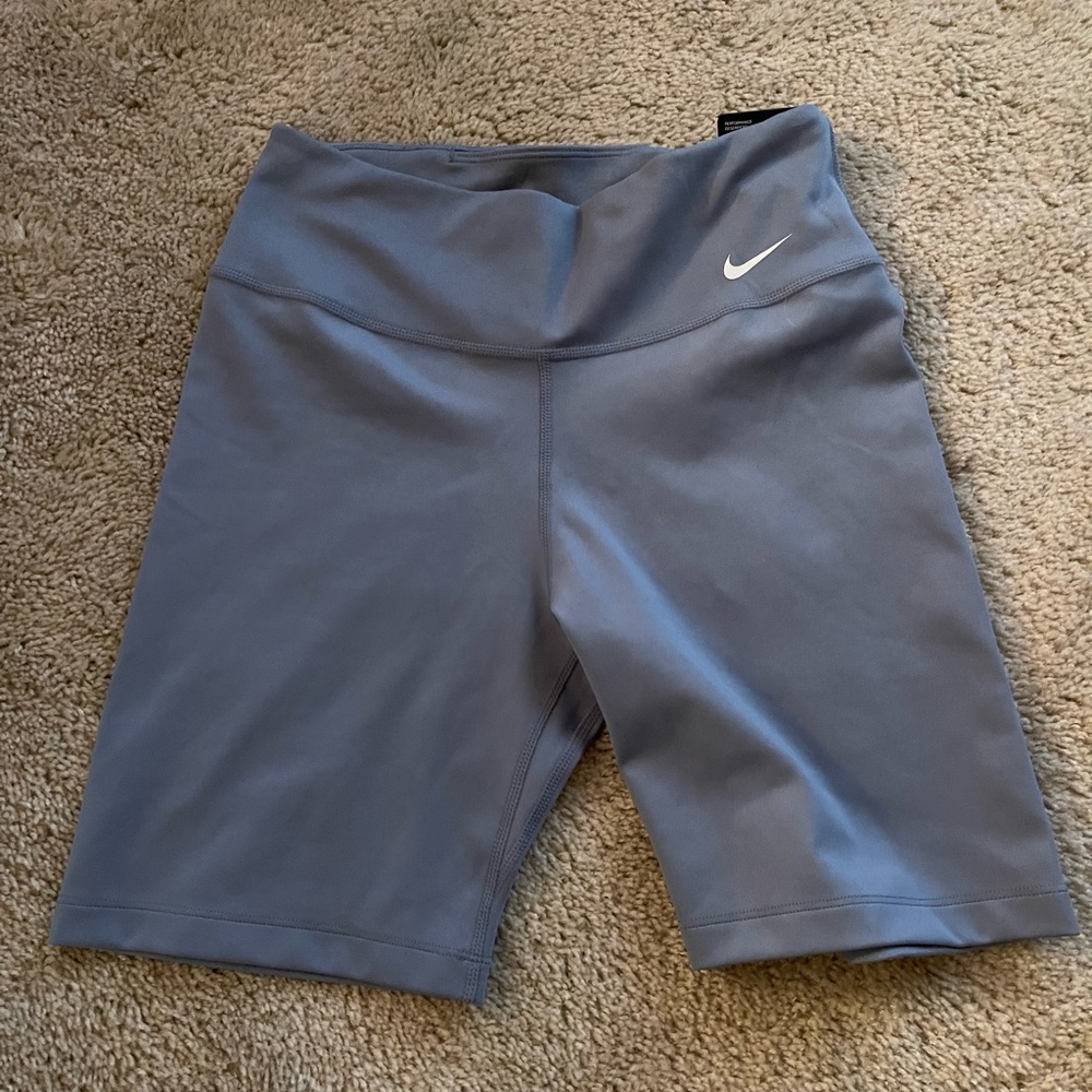 Nike blue 7 inch biker shorts
